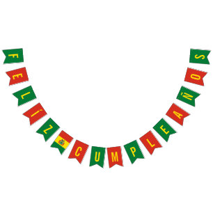 Flagga Bolivias Födelsedagsfest Dekorationer