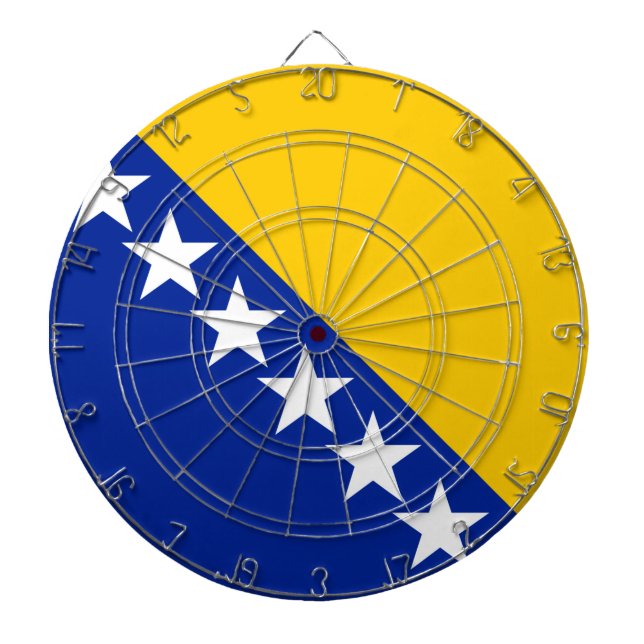 Flagga Bosnien och Hercegovina Darttavla (Framsidan)