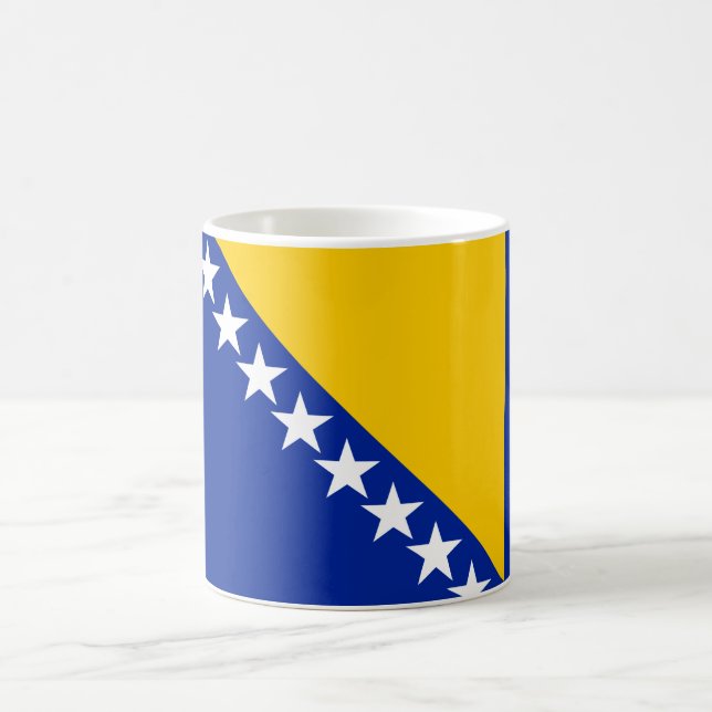 Flagga Bosnien och Hercegovina Kaffemugg (Center)