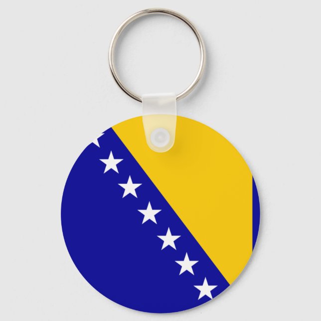 Flagga Bosnien och Hercegovina Nyckelring (Framsida)