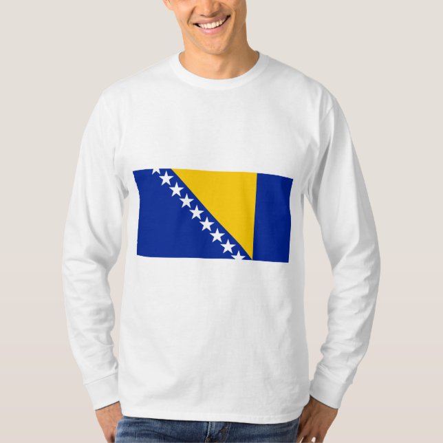 Flagga Bosnien och Hercegovina T Shirt (Framsida)