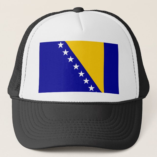 Flagga Bosnien och Hercegovina Truckerkeps (Framsida)