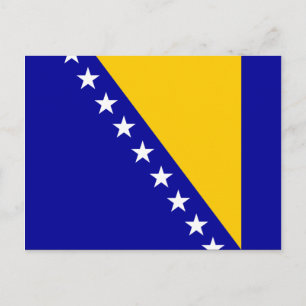 Flagga Bosnien och Hercegovina Vykort