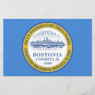 Flagga Boston (Massachusetts) Brevpapper