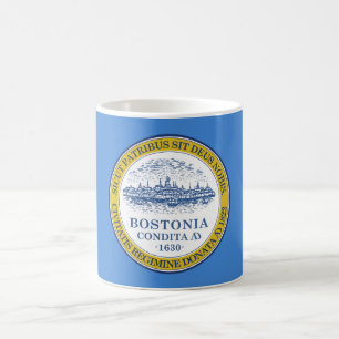 Flagga Boston (Massachusetts) Kaffemugg