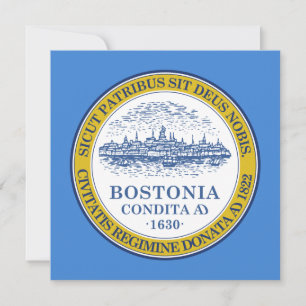 Flagga Boston (Massachusetts) Kort