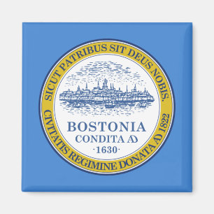 Flagga Boston, Massachusetts Magnet