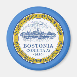 Flagga Boston (Massachusetts) Magnet