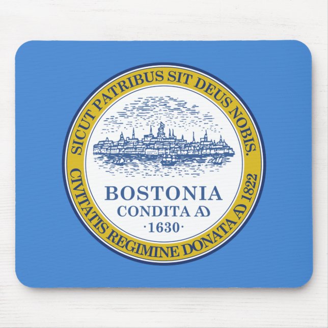 Flagga Boston (Massachusetts) Musmatta (Framsidan)