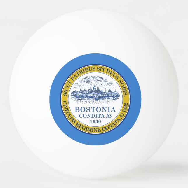Flagga Boston, Massachusetts Ping-Pong Ball Pingisboll (Framsidan)