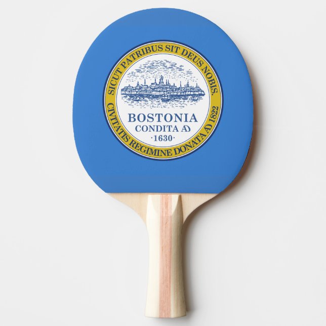 Flagga Boston, Massachusetts Ping Pong Paddle Pingisracket (Framsidan)