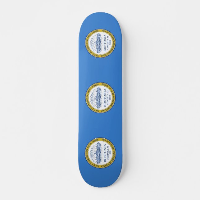 Flagga Boston, Massachusetts Skateboard (Framsida)