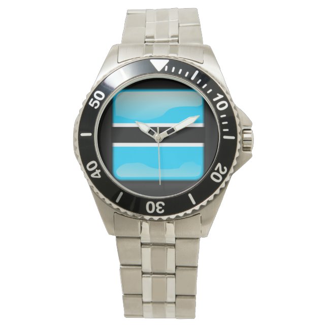 Flagga Botswana Armbandsur (Framsida)