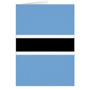 Flagga Botswana Hälsningskort