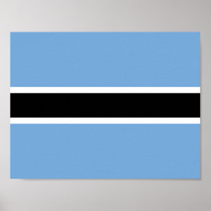 Flagga Botswana Poster