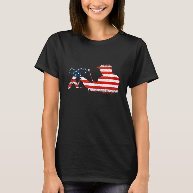 Flagga Bowhunting Archer Longbow Crossbow Archery T Shirt (Framsida)