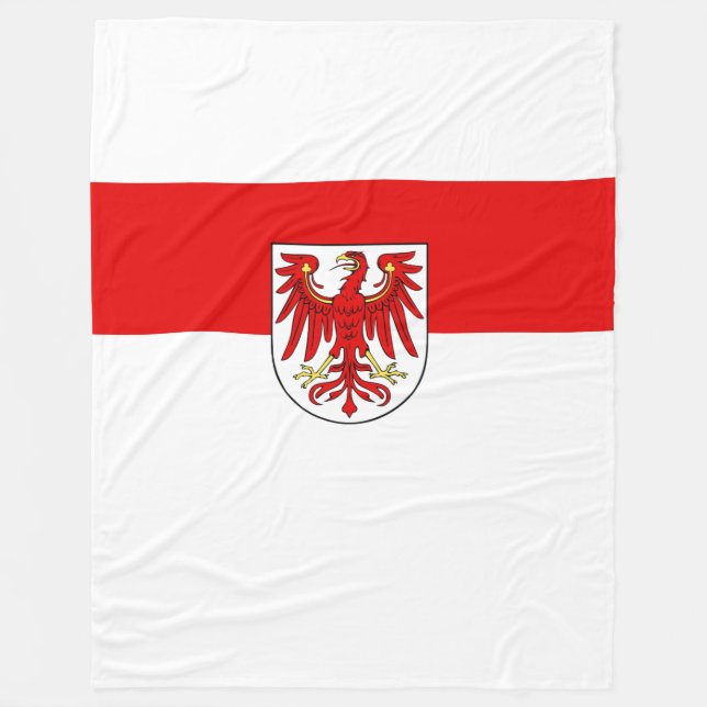 Flagga Brandenburg Fleece Blanket (Framsidan)