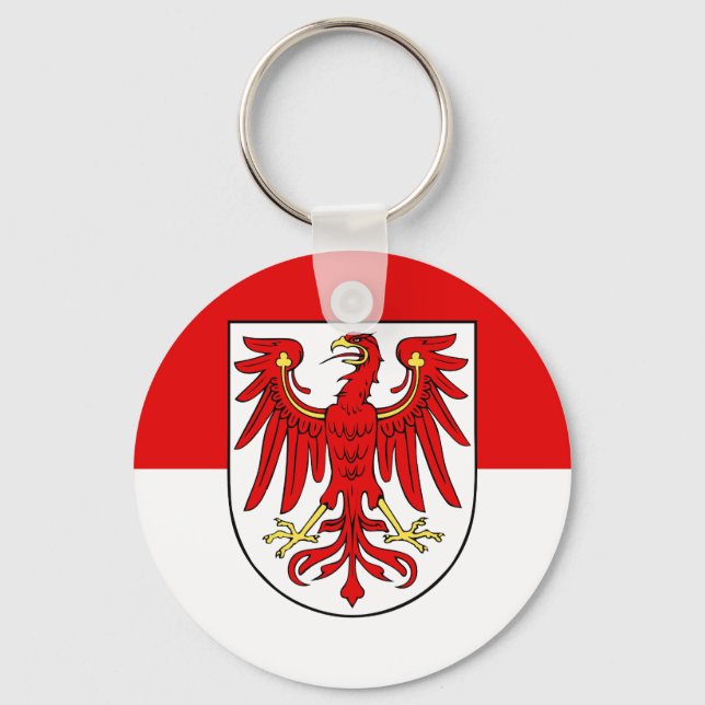 Flagga Brandenburg Keychain Nyckelring (Framsida)