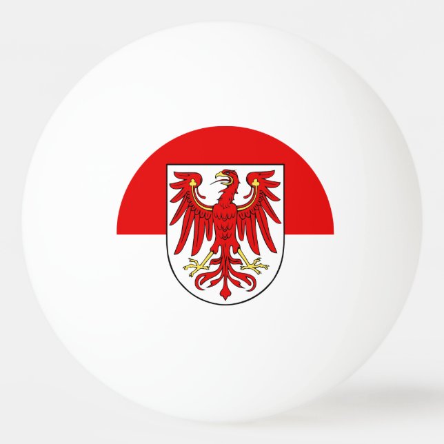 Flagga Brandenburg Ping-Pong Ball Pingisboll (Framsidan)