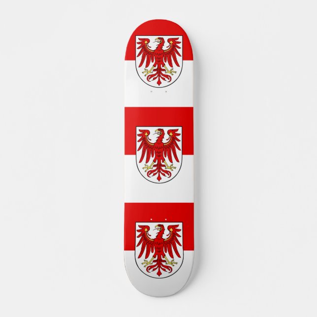 Flagga Brandenburg Skateboard (Framsida)
