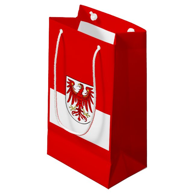 Flagga Brandenburg Small Gift Bag (Framsidan Vinklad)