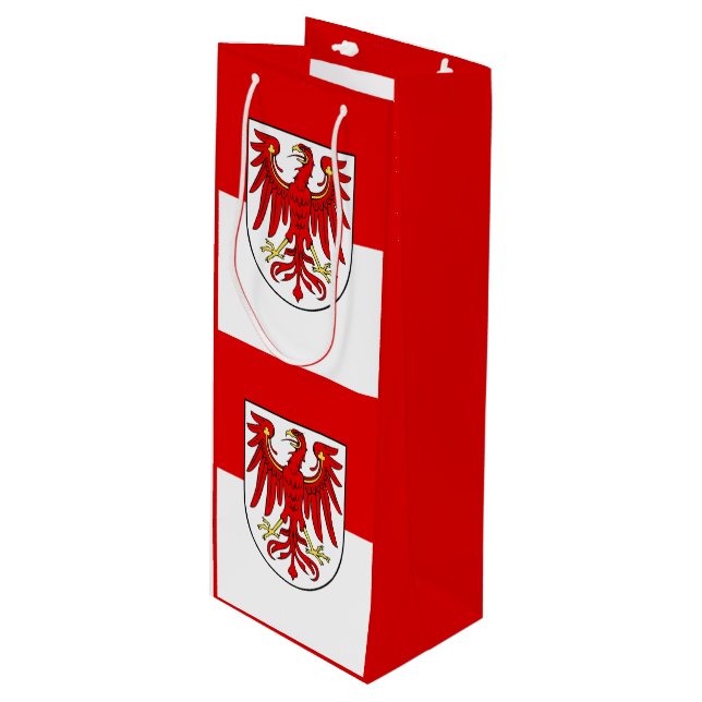 Flagga Brandenburg Vin Gift Bag (Framsidan Vinklad)
