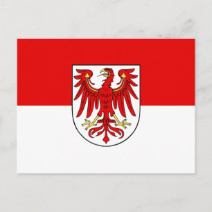 Flagga Brandenburg Vykort