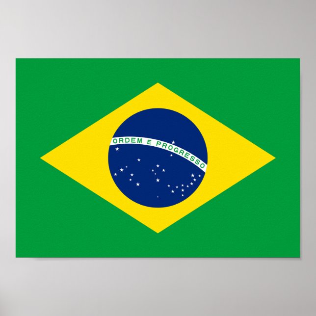 Flagga Brasilien - Bandeira do Brasil Poster (Framsidan)