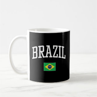 Flagga Brasilien Kärlek din Land Kaffemugg