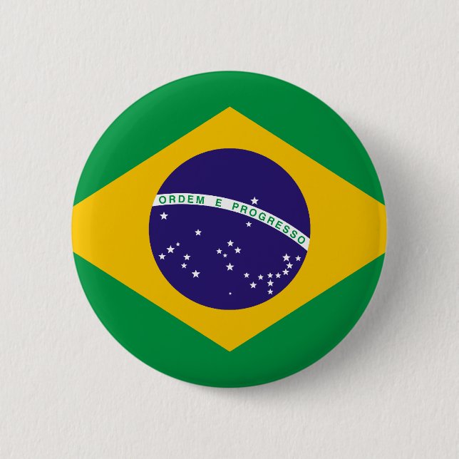 Flagga Brasilien Knapp (Framsida)