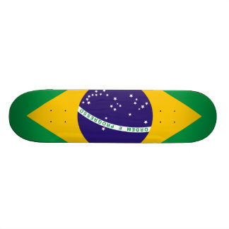 Flagga Brasilien Skateboard Bräda 21,5 Cm