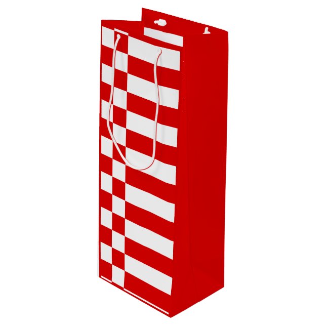 Flagga Bremen Vin Gift Bag (Framsidan Vinklad)