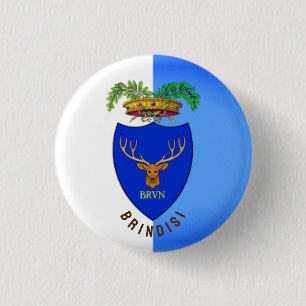Flagga Brindisi, Italien Knapp
