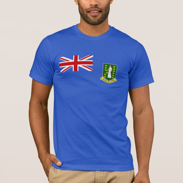 Flagga Brittiska Jungfruöarna T Shirt (Framsida)