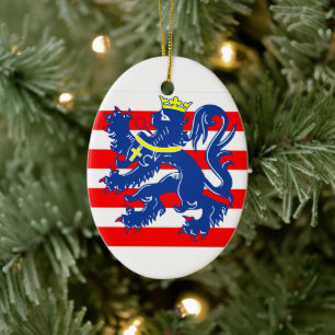Flagga Bruges/Brugge, Belgien Julgransprydnad Keramik
