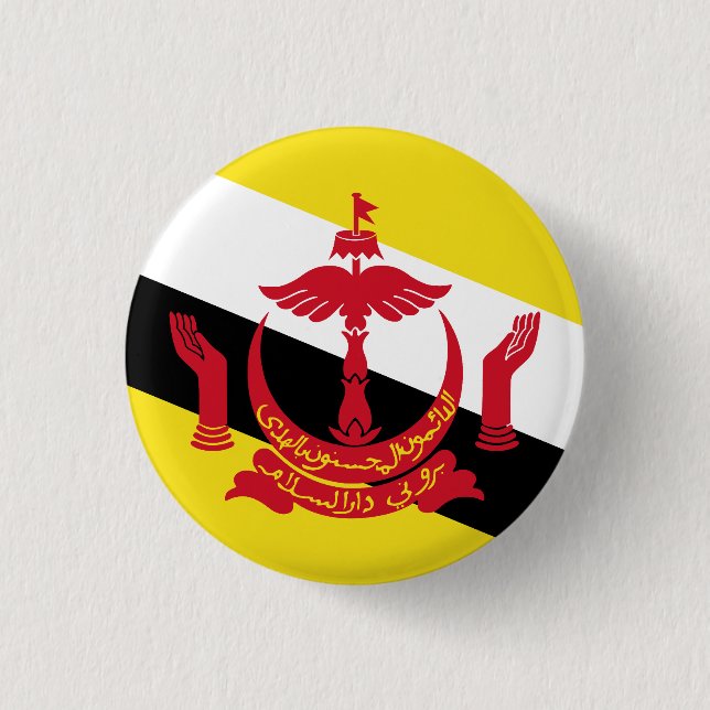 Flagga Brunei Knapp (Framsida)