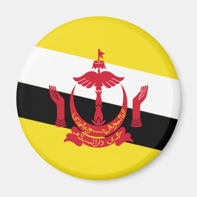 Flagga Brunei Magnet (Framsidan)