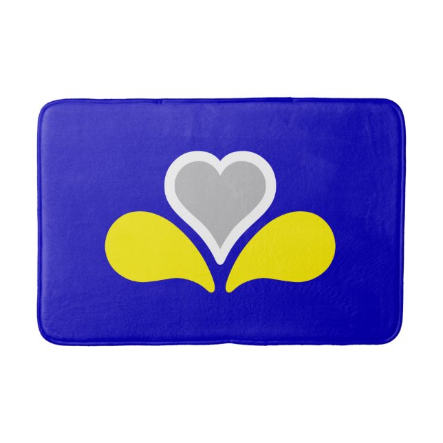 Flagga Bryssel, Belgien Bath Mat Badrumsmatta (Framsidan)
