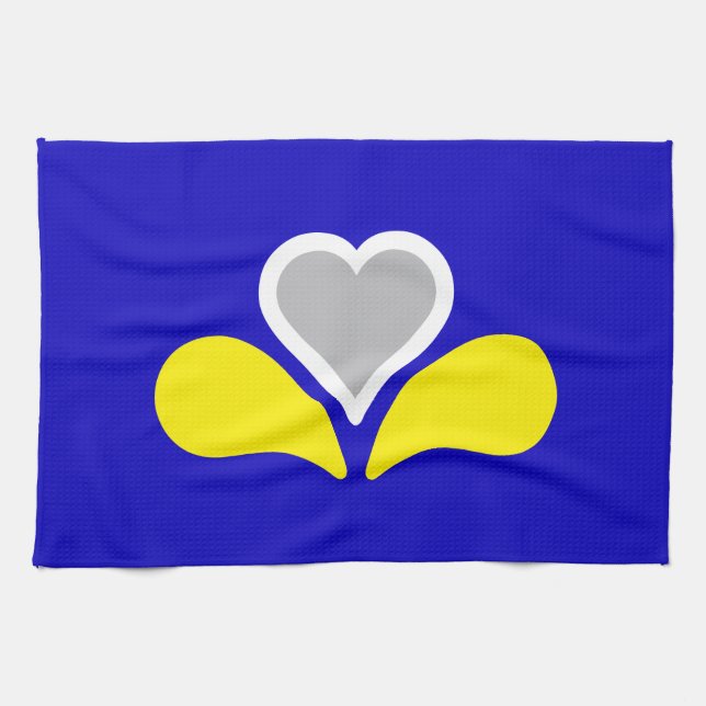 Flagga Bryssel, Belgien Towel Kökshandduk (Horisontell)
