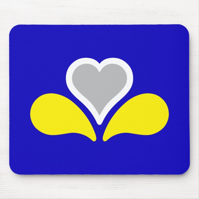 Flagga Bryssel, Belgiens Mouse Pad Musmatta (Framsidan)