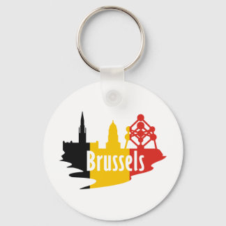 Flagga Bryssel Nyckelring