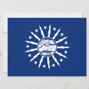 Flagga Buffalo (i New York-staten) Kort