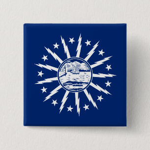 Flagga Buffalo, New York Knapp