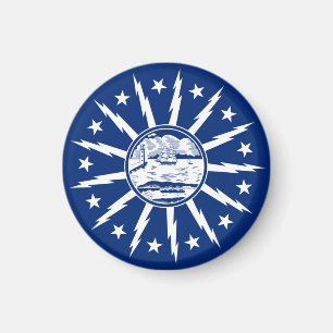 Flagga Buffalo, New York Magnet
