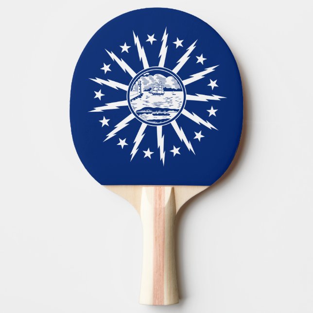 Flagga Buffalo, New York Ping Pong Paddle Pingisracket (Framsidan)