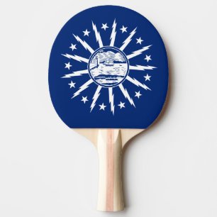 Flagga Buffalo, New York Ping Pong Paddle Pingisracket