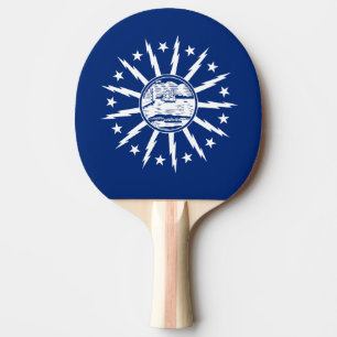 Flagga Buffalo, New York Ping Pong Paddle Pingisracket