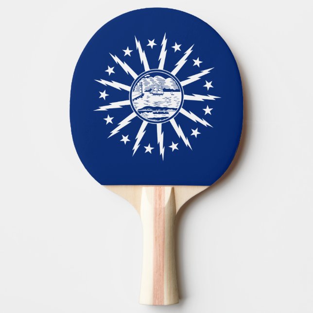Flagga Buffalo, New York Ping Pong Paddle Pingisracket (Framsidan)