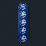 Flagga Buffalo, Skateboard i New York<br><div class="desc">Skateboard med flagga av staden Buffalo,  New York; blå flagga med vit försegling av staden och 13 blixtar</div>