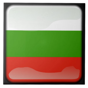 Flagga Bulgarien Kakelplatta